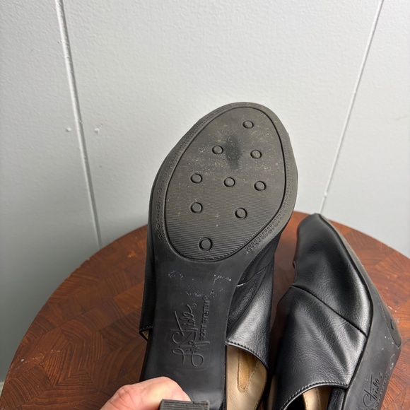 Life Stride Women's Celestial Peep Toe Black Slingback Pumps Size 8M - Picture 14 of 16